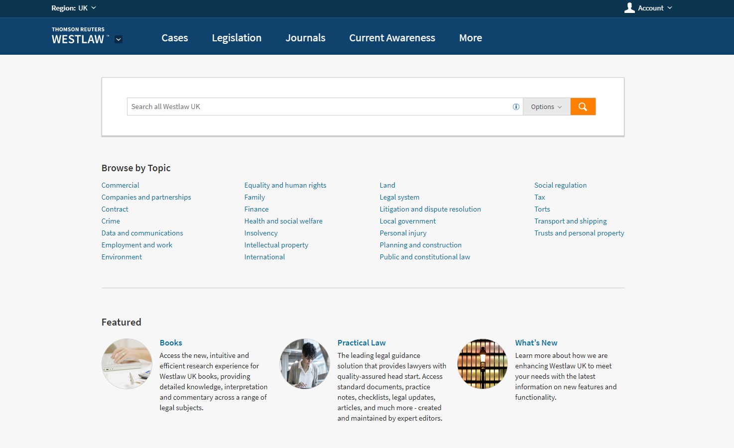 Westlaw UK IP Homepage